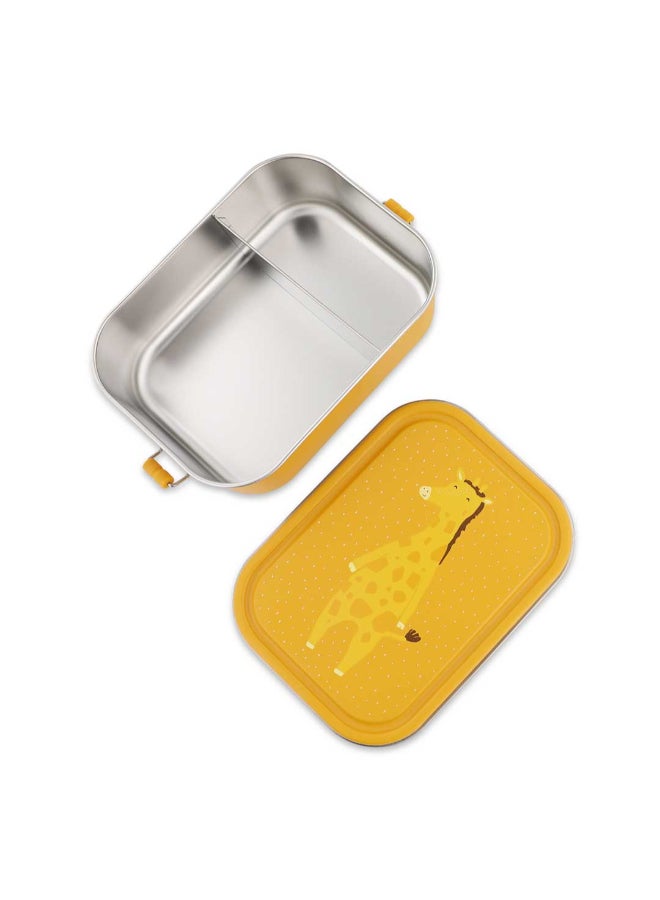 Trixie Stainless Steel Kids Lunch Box Large - 2-Compartment - Mr. Giraffe - Image 4