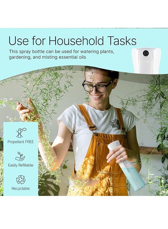 NIBEMINENT زجاجة رذاذ قابلة لإعادة الاستخدام للشعر - زجاجة رذاذ ماء مستر مستمرة لتصفيف الشعر والتنظيف والنباتات والحيوانات الأليفة والحلاقين والصالونات وروائح الزيوت العطرية (شفافة، 16.9 أونصة/500 مل) - Image 4