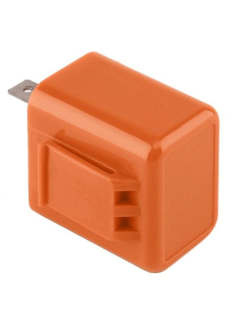SOLDOUT - 12V 2 Pin Motor Cycle Bike Blinker Adjustable LED Flasher Motorcycle Relay Turn Signal Indicator Hyper Flashing (Orange) - Image 1