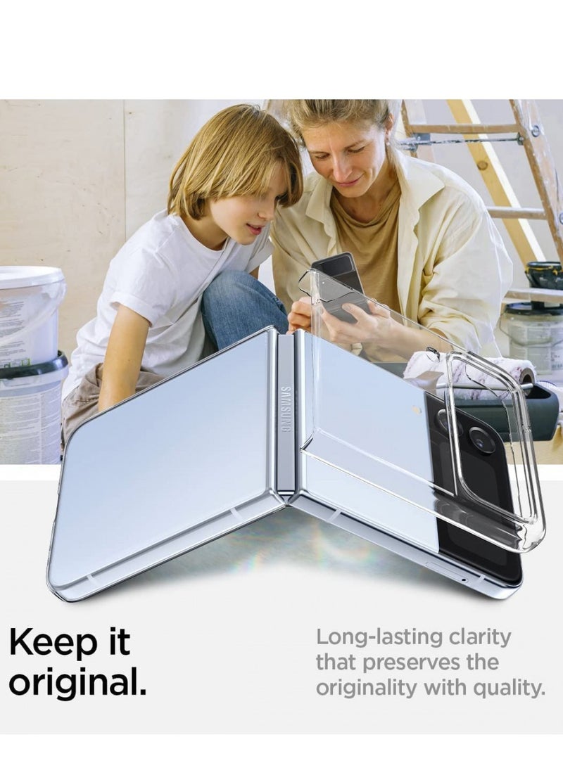 ELTRAZONE Designed for Samsung Galaxy Z Flip 4 Case,Ultra-Thin Hard Transparent Premium PC Lightweight Protective Phone Cover for Samsung Galaxy Z Flip - Image 2