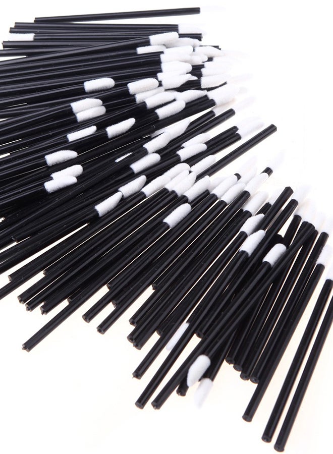 فرشاة شفاه قابلة للاستخدام لمرة واحدة من 100 قطعة أسود/ أبيض - Image 2