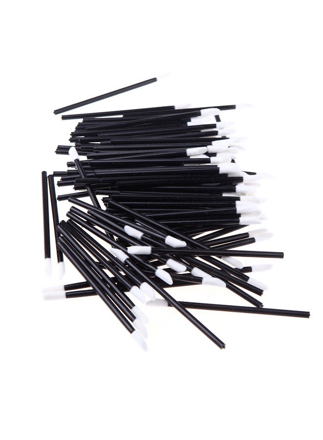 فرشاة شفاه قابلة للاستخدام لمرة واحدة من 100 قطعة أسود/ أبيض - Image 3