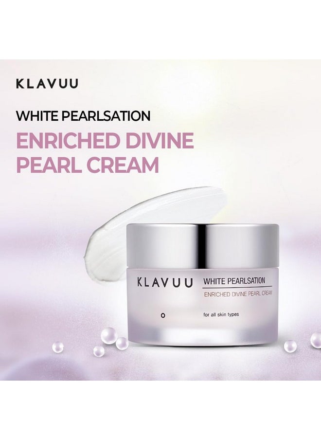 Klavuu - Pearlsation Enriched Divine Pearl Cream Rich With Hydrating Pearl Extracts & Niacinamide Enhances Skin Elasticity Soothes & Nourishes For A Radiant Glow 1.69 Floz - Image 1