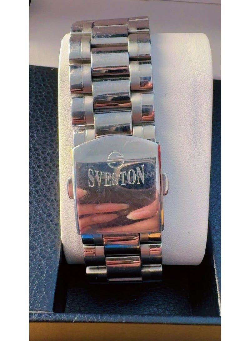 Sveston SV-9372G Original Japanese Movement Stainless Steel Chain Watch with Green Dial – Pre-Owned, Excellent / Like New Condition - Image 2