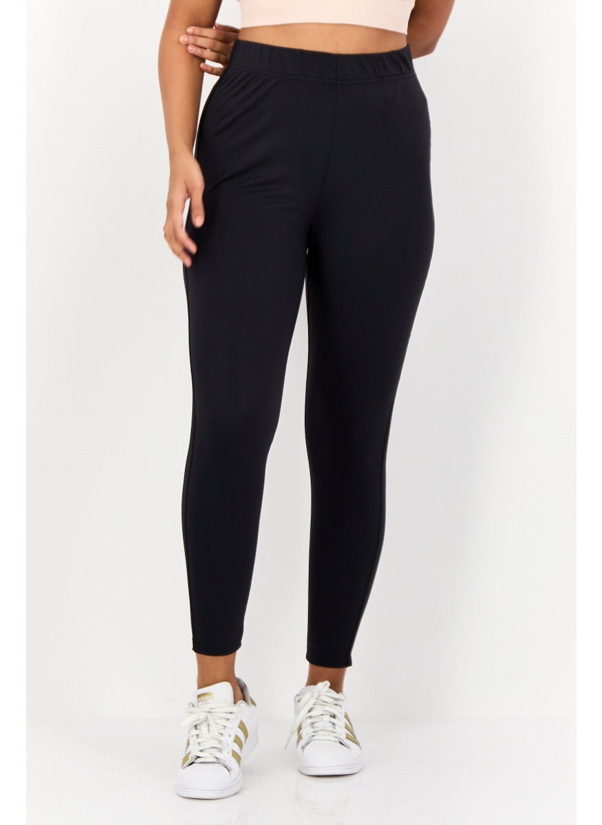 ONLY Women Solid Leggings, Black  - Image 1