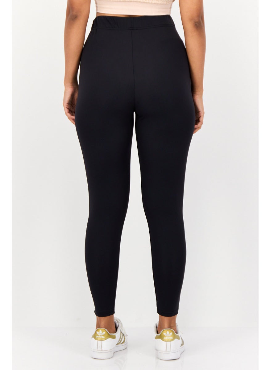 ONLY Women Solid Leggings, Black  - Image 2