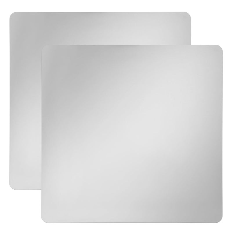 Self Adhesive Mirror Tiles 2 Pack 11 81 Inch Square Acrylic for Wall Bathroom Wardrobe - Image 2