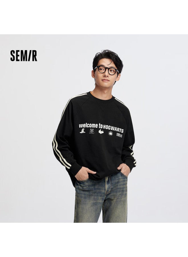 SEMIR تي شيرت طويل الأكمام للرجال بتعاون سمير مع هاري بوتر بأسلوب الكلية الأمريكية خريف 101525101101 - Image 1