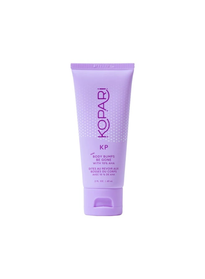 Kopari Kopari KP Body Bumps Be Gone Exfoliating Body Scrub with 10% AHA, to Smooth Skin, Reduce Bumps, Decongest Pores, Clarifying, Gently Exfoliate & Wash | 2 oz - Image 1