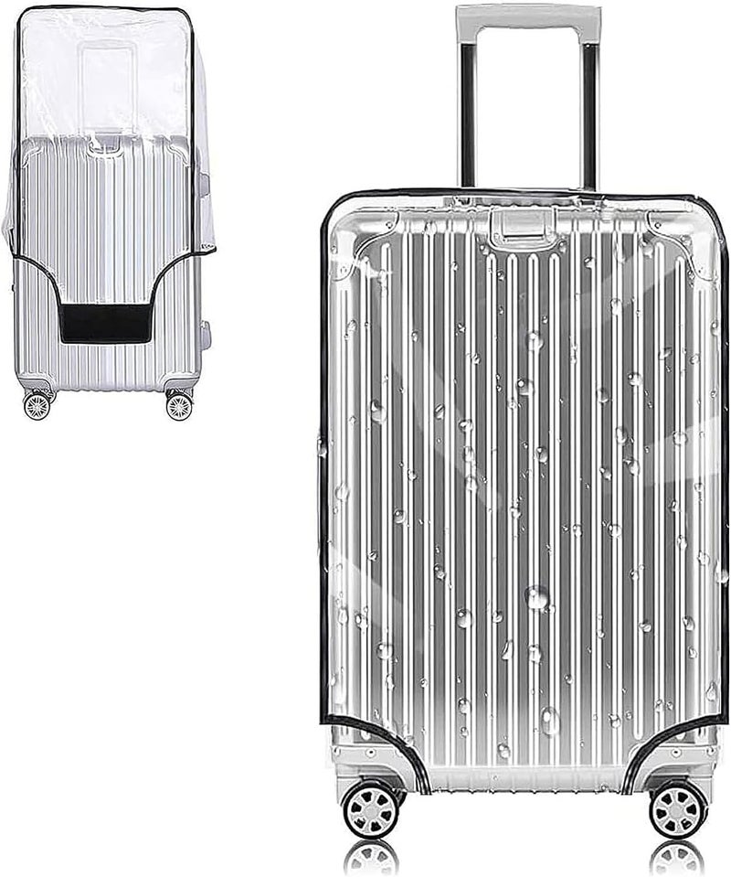 Yotako Clear PVC Suitcase Cover Protectors 32 Inch Luggage Cover for Wheeled Suitcase (32'') Gift - Image 1