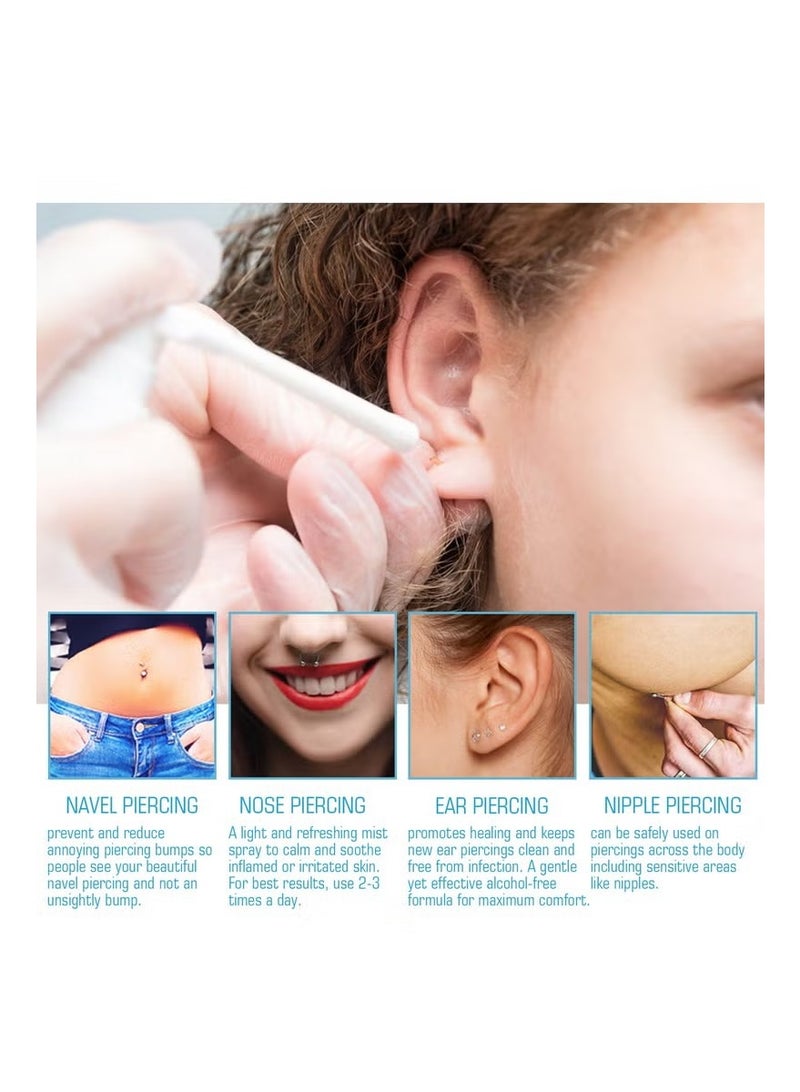 ساوث مون Piercing Aftercare Spray For Ear，Prevention of infection，Relieve pain，Reduce swelling（30ml） - Image 4