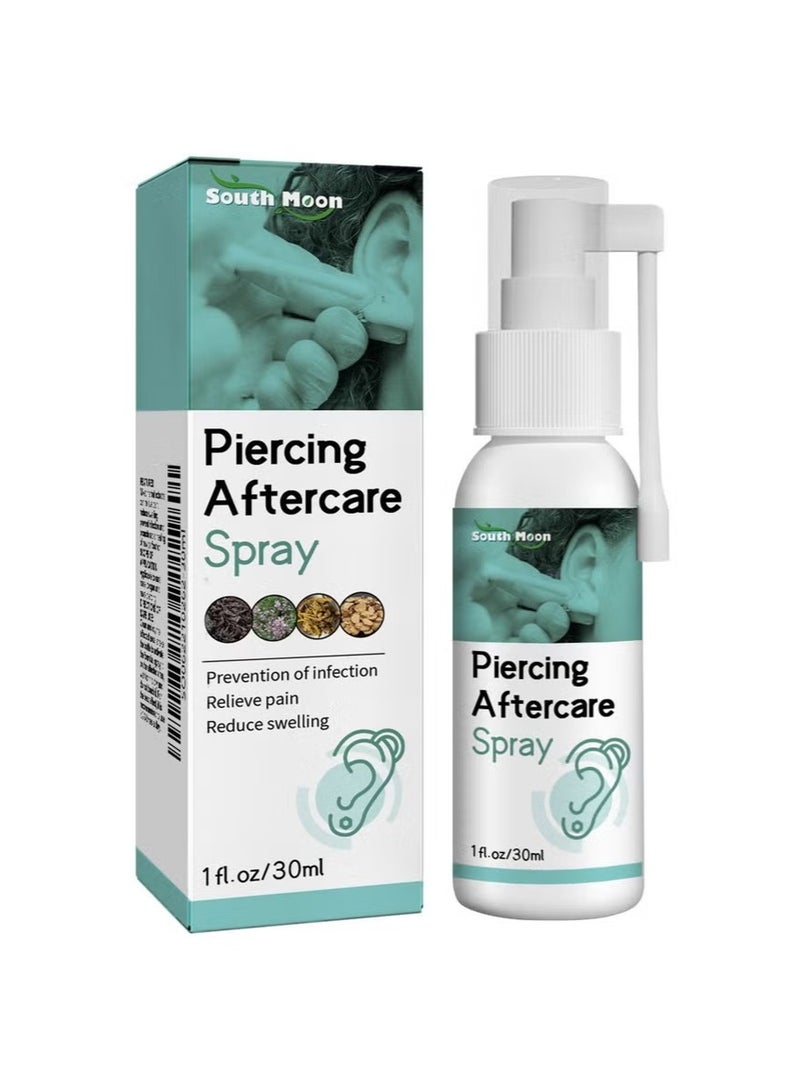 ساوث مون Piercing Aftercare Spray For Ear，Prevention of infection，Relieve pain，Reduce swelling（30ml） - Image 3