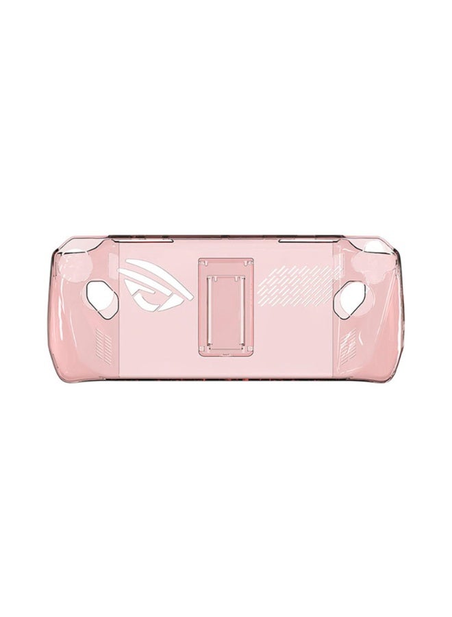 Clear Protective Case Compatible for ASUS ROG Ally Handheld, Transparent Hard Case Protective Cover Grip Anti-Collision Accessories with Foldable Stand for ROG Ally Gamepad - Image 2