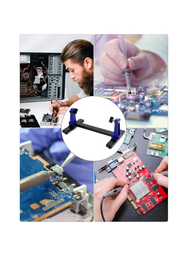 حامل لوحة الدائرة، حامل لوحة الدائرة المطبوعة القابل للتعديل، إطار لحام وتجميع، أداة إصلاح، دوران 360 درجة - Image 5