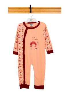 Babies Basic 100% Cotton Printed Long Sleeves Jumpsuit/Romper/Sleepsuit For Babies  - Image 1