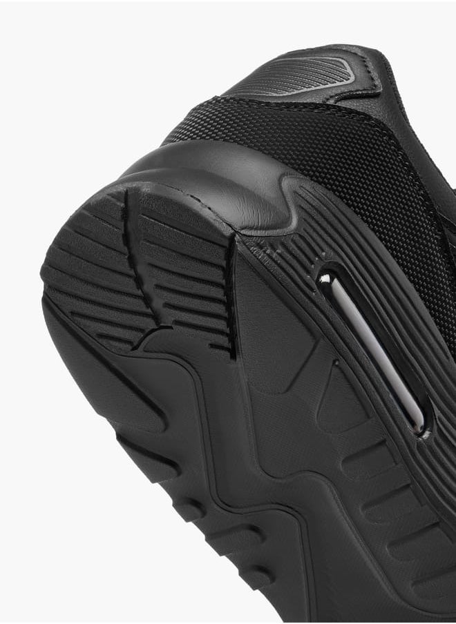 Lee Cooper Men's Logo Detail Sneakers with Lace-Up Closure  - Image 5