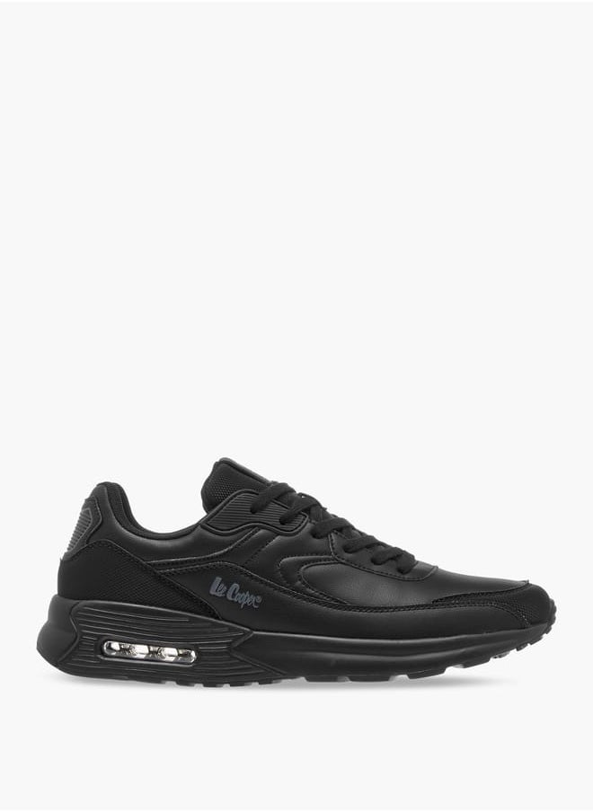 Lee Cooper Men's Logo Detail Sneakers with Lace-Up Closure  - Image 3