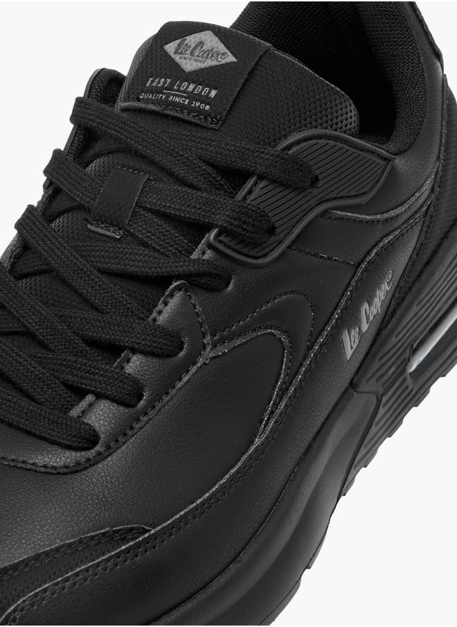 Lee Cooper Men's Logo Detail Sneakers with Lace-Up Closure  - Image 4