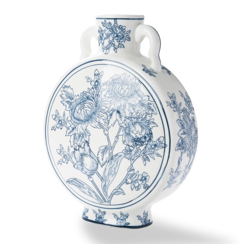 Magclay Blue and White Vase for Home Decor, Chinoiserie Vase Decor, Ceramic Large Vases, Flowers and Branches - Image 1