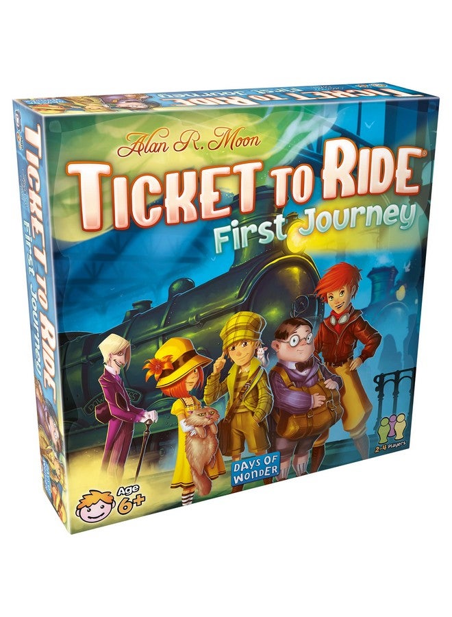 دايز أوف ووندر لعبة First Journey Board Game - لعبة ممتعة وسهلة للمستكشفين الصغار! لعبة Train Strategy، لعبة عائلية للأطفال والكبار، من سن 6 سنوات فما فوق، من 2 إلى 4 لاعبين، مدة اللعب من 15 إلى 30 دقيقة، من إنتاج Days Of Wonder - Image 1
