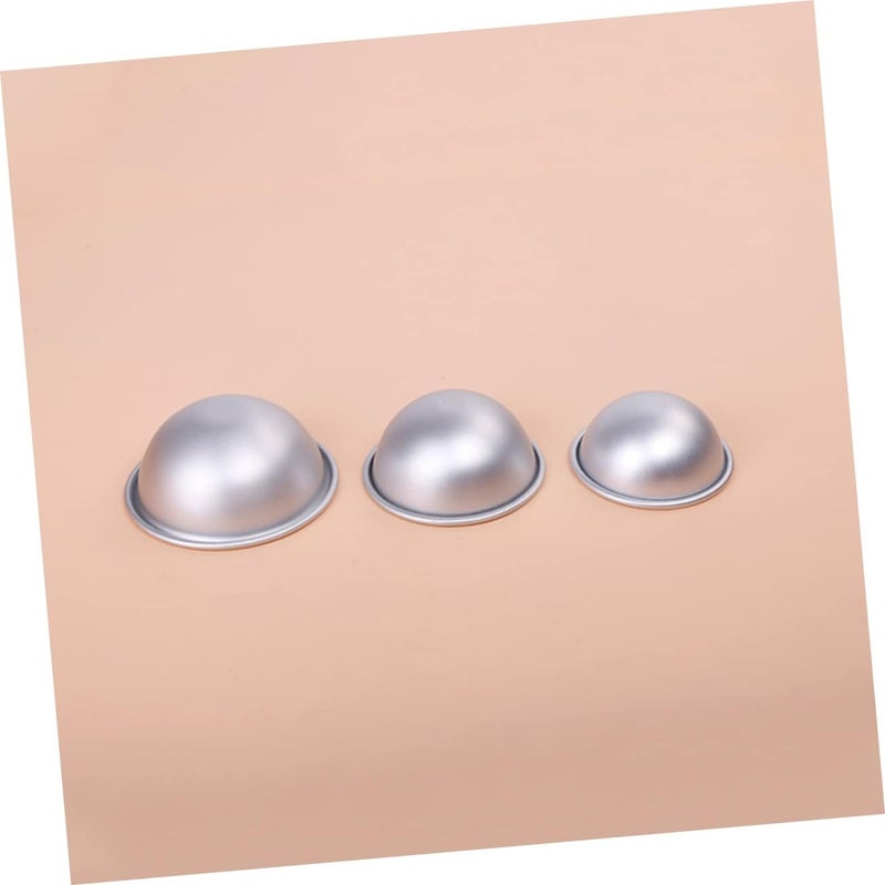 مجموعة قوالب كرات ملح الحمام من DECHOUS، تتكون من 6 قطع من القوالب المعدنية لصنع الصابون بنفسك (DIY). - Image 2