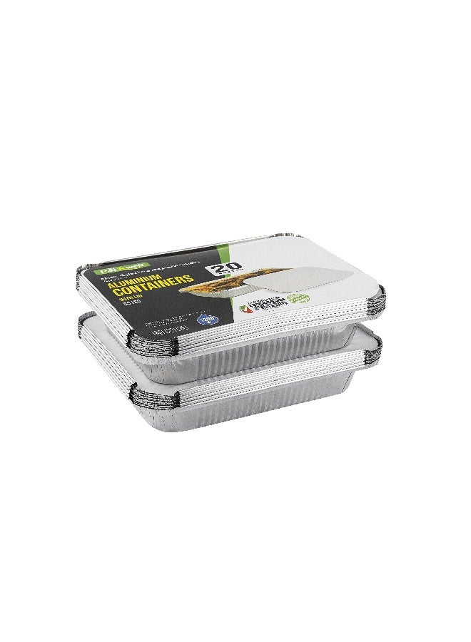 packwell حزمة حاويات الألمنيوم 83120 10 قطع *2 عبوة 20 قطعة - Image 2