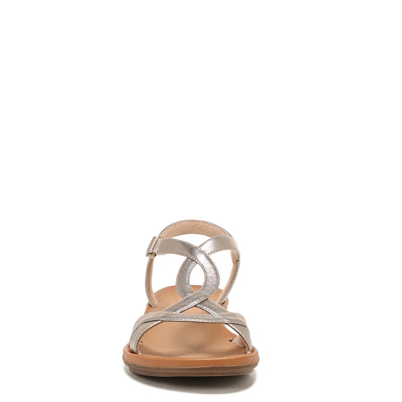 Naturalizer SOUL Womens Solo Flat Comfortable Sandal Warm Silver 7 M - Image 2