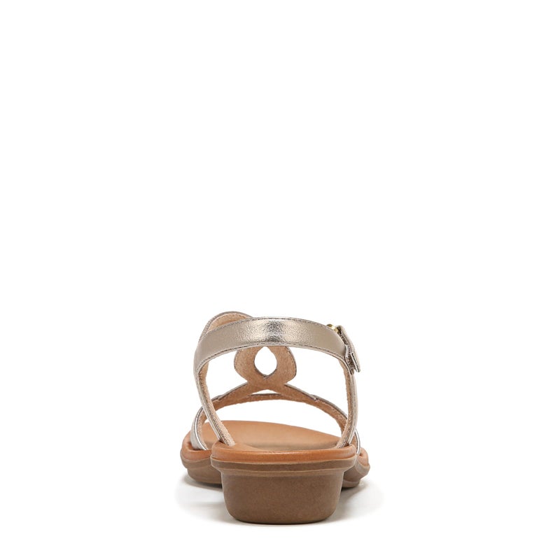 Naturalizer SOUL Womens Solo Flat Comfortable Sandal Warm Silver 7 M - Image 3