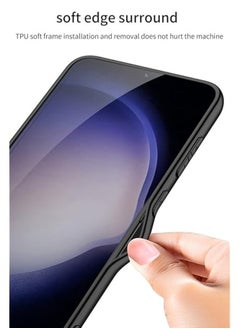 GKK Luxury Matte Leather Case for Samsung Galaxy S25 Plus (2025) , Ultra-Thin, Anti-Drop, All-Round Protection Phone Cover Support Wireless Charging with Pen Slot Design - Pen Not Included  - Image 3
