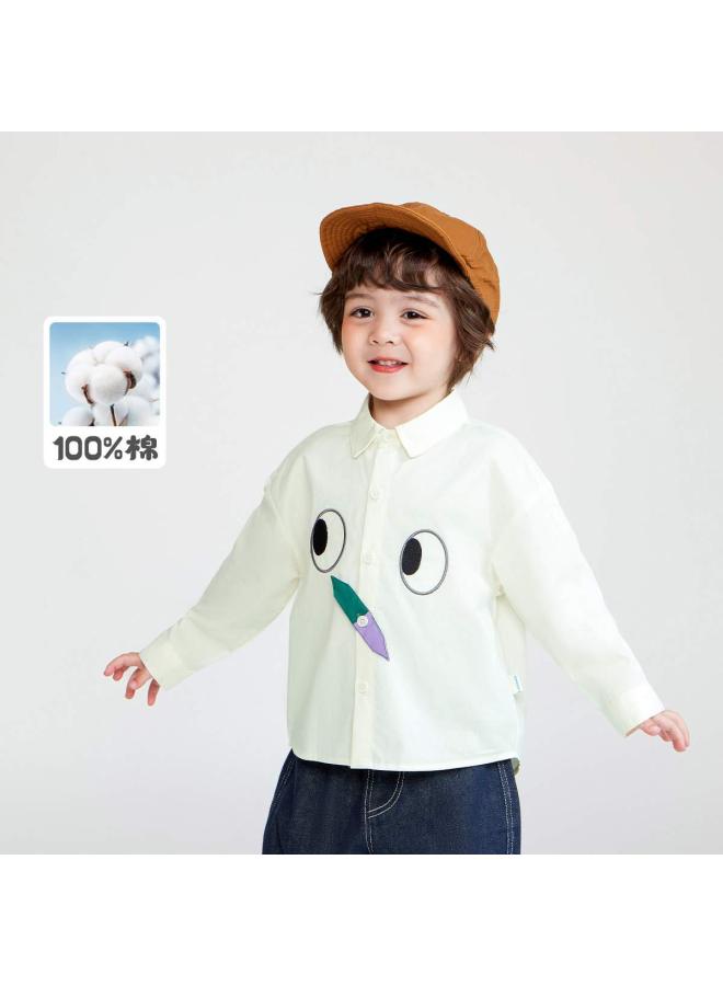 Boys' Long Sleeve Shirts Children's Spring/autumn Shirts Baby Casual Spring Outfit Girls' Tops - Image 2