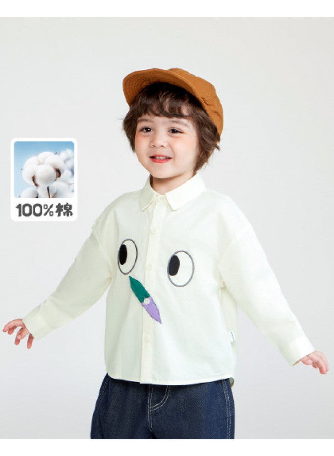 Boys' Long Sleeve Shirts Children's Spring/autumn Shirts Baby Casual Spring Outfit Girls' Tops - Image 1