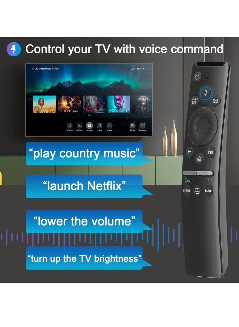 Universal Voice Remote Control for Samsung Smart TV LED QLED 4K 8K UHD Crystal Frame HDR Curved Smart TVs, - Image 4