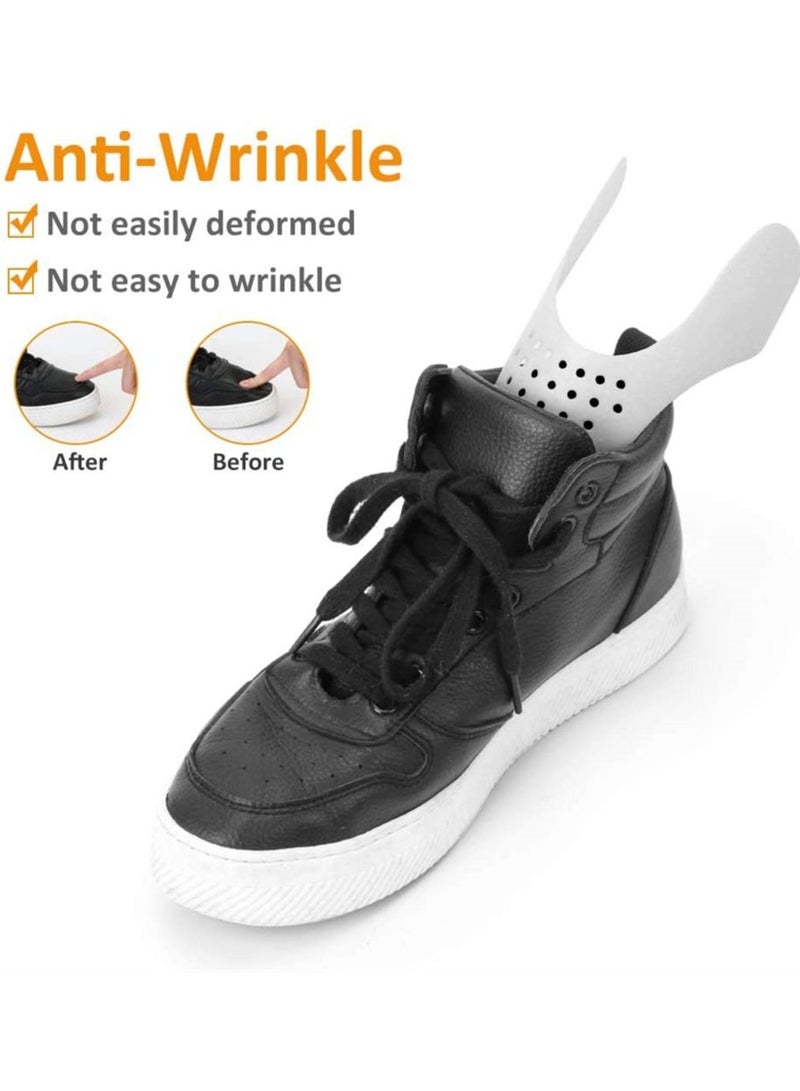 Bluejw Anti-Wrinkle Shoe Crease Protectors, Prevent Sneaker Shoes Indentation, Breathable and Soft for Casual Shoes, Men's 7-12 / Women's 5-8 (2 Pair, Black White) - Image 3