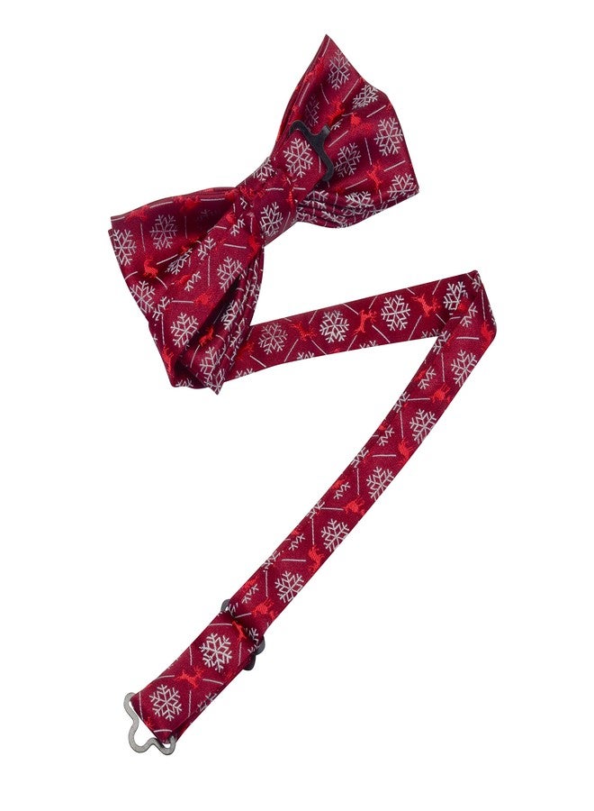 GUSLESON Child Red Christmas Bow tie Festival Theme Pattern Green Pre-Tied Bowties for kids (0004-4B1) - Image 3
