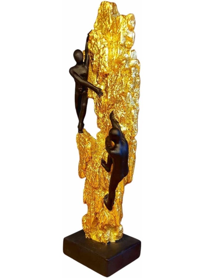 2 Men Climbing on Mountain for home decoration, living room, office, or bedroom decor. - Image 3