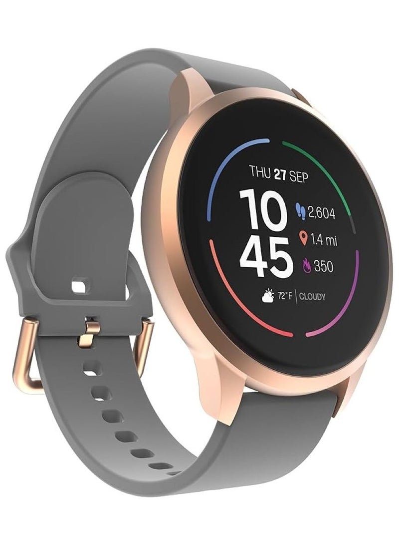 iTouch Unisex Interactive Sports 4 Watch Rosegold/Grey with Silicone Strap, TP4R01-C04 - Image 1