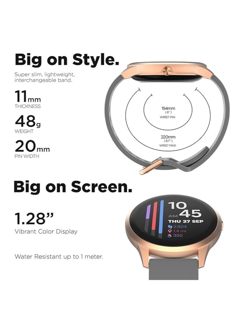 iTouch Unisex Interactive Sports 4 Watch Rosegold/Grey with Silicone Strap, TP4R01-C04 - Image 2