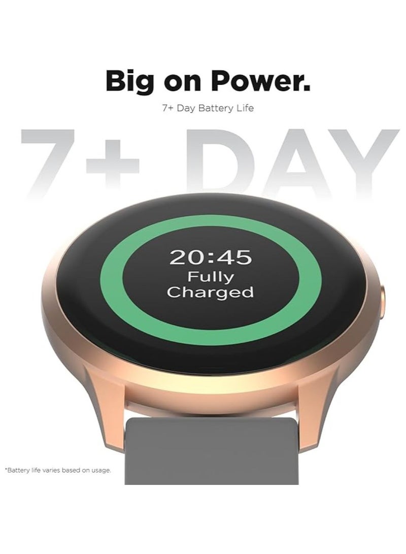 iTouch Unisex Interactive Sports 4 Watch Rosegold/Grey with Silicone Strap, TP4R01-C04 - Image 5