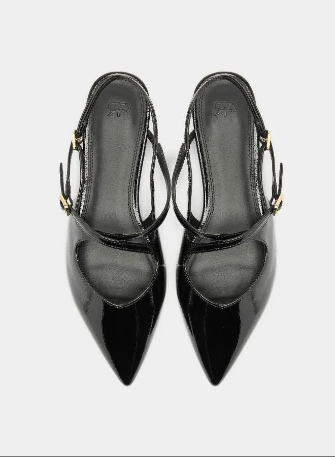 PARFOIS Ballet Flats Mule With Buckles