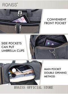 roaiss Waterproof Foldable Travel Bag for Short Trips - Large-Capacity Shoulder Bag for Men and Women, Ideal for Boys and Girls, Versatile and Stylish, Fits All Your Travel Needs  - Image 5