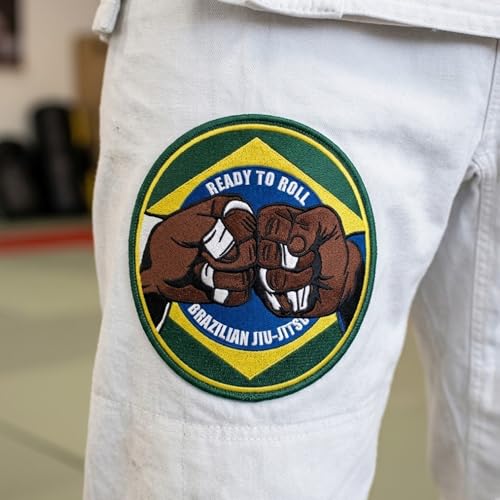 Gi Store Rocks! Jiu Jitsu Patch Ready to Roll, Sew-On Martial Arts Applique, BJJ Accessories for Jiu-Jitsu Jacket Backpack (4.7 in) - Image 3
