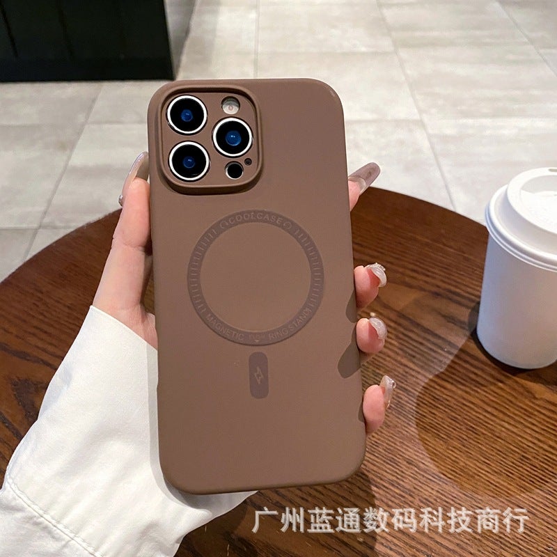 TOMO Cloud-Sensing Magnetic Liquid Silicone Case for iPhone 16, 17 Pro Max, and More - Soft Shockproof Cover with Anti-Fingerprint Features