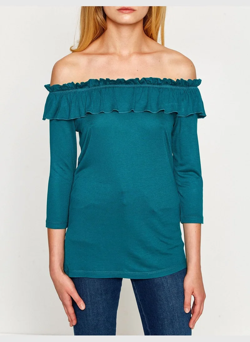 KOTON Frill Detailed T-Shirt