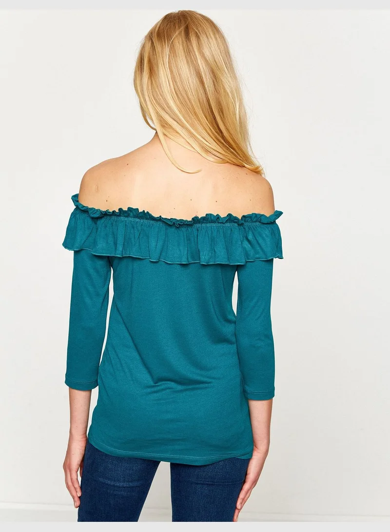 KOTON Frill Detailed T-Shirt