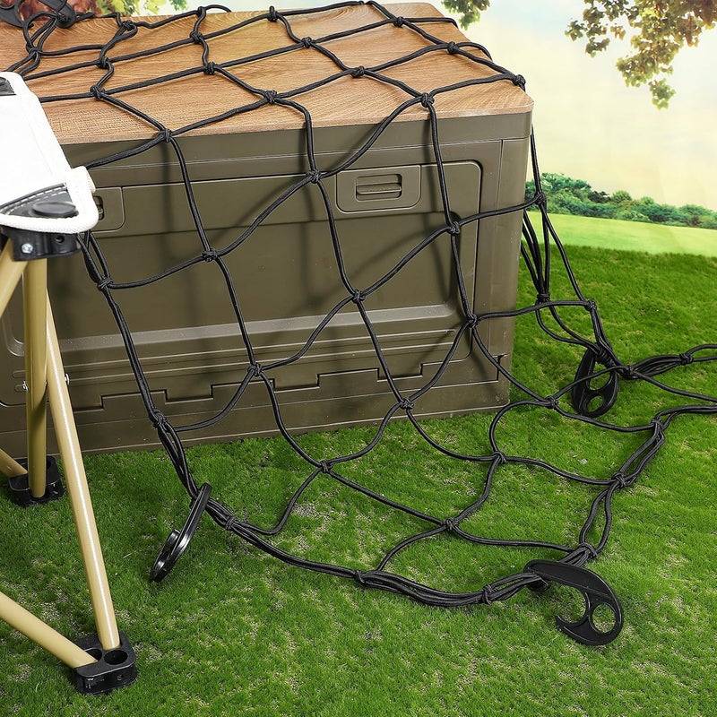 Elastic Luggage Net Adjustable Camping Cargo Net for Outdoor Garden Trolley and Camper Travel Cart Cover - Image 5