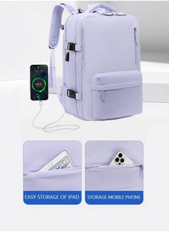 Travel Backpack for Men Women Carry On Backpack with USB Charging Port Shoe Compartment 15.6 Inch Laptop Backpack Flight Approved College School Bag Casual Daypack for Weekender Business Hiking - pzsku/Z7E063EB95E82183323DCZ/45/_/1709692665/156a2520-1e8a-45c7-8ed9-fd1876eb08e9