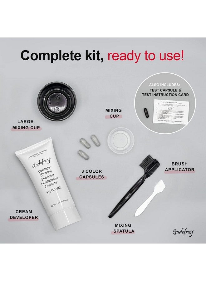 Godefroy Barbers Choice 3 Application Beard And Mustache Dye For Men, 6 Weeks Of Cover For Gray Facial Hair, Light Medium Brown - Image 3