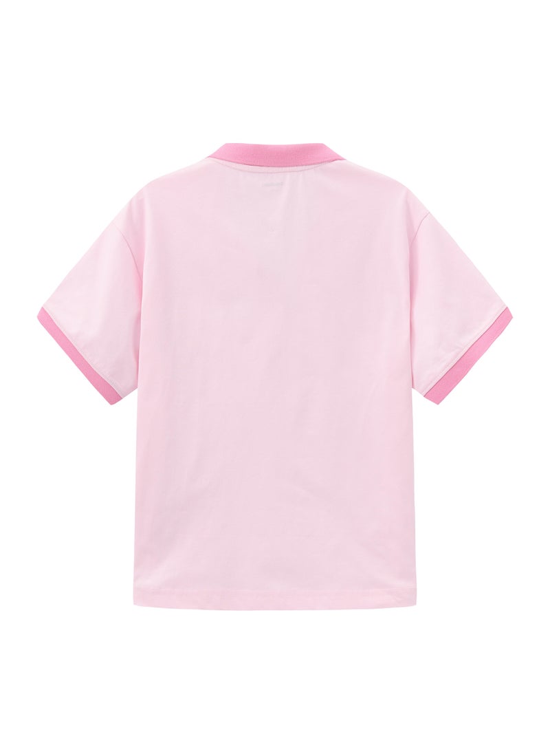 Balabala Kids Unisex Lapel short-sleeved T-shirt - Image 2