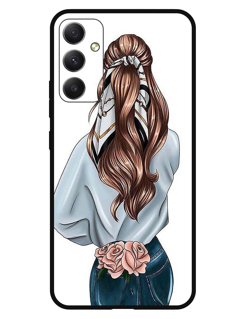 Theodor Protective Case Anti Scratch Shock Proof Bumper Cover For Samsung Galaxy M14 Pink Rose Girl - Image 1