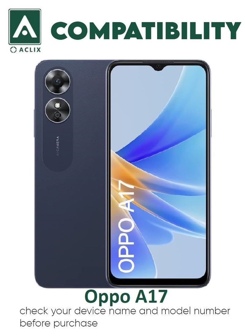 ACLIX 5 Pieces Antistatic ESD Dustproof Premium Quality High Definition Tempered Glass Screen Protector Designed For Oppo A17 - Image 3